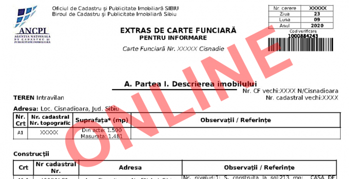 Avocații pot obține extrase și încheieri de carte funciară prin acces online direct la baza de date a Cărții Funciare. Același drept îl au notarii. 17